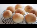 手作り丸パン　初めてのパン作りは基本の丸パン　How to make Simple White Bread　【レシピvlog】