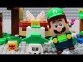 Lego Mario Bros enter the Nintendo Switch in Bowser's parkour to save Princess Peach! Mario Story