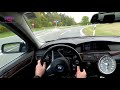 BMW e60 535d  286hp Top Speed and acceleration on German Highway (Autobahn)