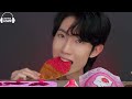 ASMR Korean Convenience Store Pink Food PARTY Ice cream Jelly Candy Desserts MUKBANG EATING SOUNDS