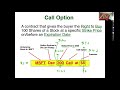 Stock Options Trading Course for Beginners Lesson 1 (Part 1 of 2)