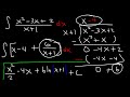 Integration of Rational Functions into Logarithms By Substitution & Long Division