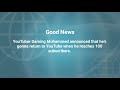 Good News: Gaming Muhammed Returning To YouTube