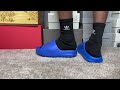 Yeezy Slide Azure One Size Up Vs Two