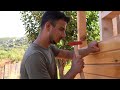 Building a Complete Wooden House - Off Grid Log Cabin