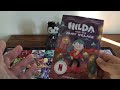 Hilda and the laughing merman, Hilda and the faratok tree, and Hilda and the fairy village unboxing