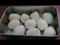 soy sauce eggs and pickle cucumber in Cambodia ពងមាន់ទឹកសៀវអ៊ៀវនិងជ្រក់ត្រសក់