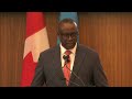 Kwibuka30: Discours du Ministre Dr Bizimana au Parlement du Canada