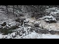 The cool sound of Yongchu Falls flowing along the white snow-filled Dragon Valley ASMR