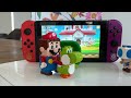 Lego Mario, Luigi, Toad and Toadette enter the Nintendo Switch to save Yoshi! Mario Odyssey Story