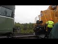 NP 3617 gets cut off the train