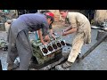 Mercedes v10 Engine Restoration in Budget || How to Rebuild Destroyed Truck Engine with Basic Tools