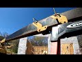 Building my garage : Setting trusses, sheathing and underlayment