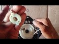 How to Repair Recoil Starter Recoil Spring ls Out For Repair Brush Cutter Starter Pull Starter Repai