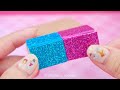 Build Cutest 2 Storey Purple Hello Kitty House has Rainbow Slide Pool use Clay - DIY Miniature House