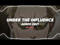 under the influence - chris brown (edit audio)