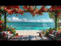 Smooth Jazz Music for Work, Study☕Relaxing Summer Morning Jazz | Seaside Coffee Shop Ambience
