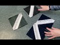 Denim Quilt As You Go: Creating A Raw Edge Strip Quilt Block!