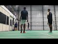 Building Muscle Memory. Badminton Training With Shuttle Feeder.