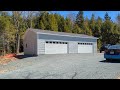 Building a 4 car garage. Part 5.  Garage doors.