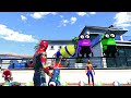 GTA 5 Epic Ragdolls RED SPIDERMAN VS MINION VS SUPER HERO (Euphoria Physics & Funny Fails)E.199