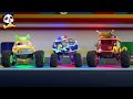 Five Little Monster Trucks | Vehicles Song | Car Cartoon | Kids Songs | BabyBus - Cars World