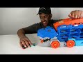 Escape The Chomping Ultimate T-Rex & Race Cars On T-Rex, Hot Wheels Ultimate T-Rex Transporter