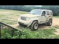 Our son takes on pee wee’s crossing at SMORR in his Jeep Liberty