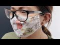 NO FOG Glasses Wearer Face Mask! | 3D FACE MASK SEWING TUTORIAL