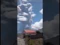 La Soufriere volcano explosive eruption . 22nd April 2021. view from Rose Hall.