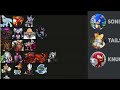 Sonic, Tails, and Knuckles make a Sonic Villains Tier List