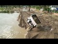 Incredible 5T Dump Trucks Waiting To Loading Sand Filling On Water With An Old Bulldozer