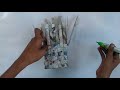 how to make news paper basket , how to make news paper box ; how to reuse news paper