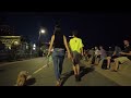 Burlington walking night Tour remix music with light 2022