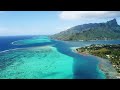 Best of Tahiti: 3 Hours of Scenic Drone Footage with Beach Wave Sounds