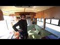 Shuttle Bus Tiny Home Conversion - Full Tour - Better Platform Than Sprinter Van?