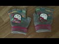 My news hello kitty gloves-