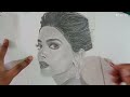 How to draw a portrait of Deepika Padukone step by step tutorial (Part-4)#made by sanjana#