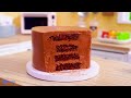 [💕Mini Cake 💕] Sweet & Chic: Making a Nutella Pink Drip Cake | Mini Bakery