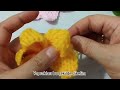 Tunus işi kolay çok amaçlı çiçek, motif, toka yapımı🎁 easy crochet please