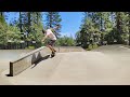 Hanzy Driscoll skateboarding age 48 in Grass Valley northern California learned a new one!