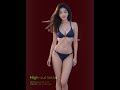 💋 [ AI ] 심플한 배경 속 하이컷 비키니의 매력 | Stunning Bikini Beauty