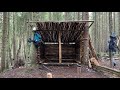 Building BUSHCRAFT shelter - Laavu | 5 days in Wilderness | Bushcraft skills