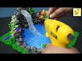 Best out of Waste /Beautiful Waterfall making at home