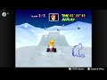 Mario Kart 64 - Frappe Snowland NTSC 1'45''30