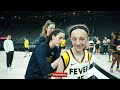 Make-A-Wish Kid Bailey Joins Caitlin Clark, Indiana Fever for Shootaround at Las Vegas