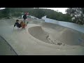 Flying a fpv drone at the skate park while people are skating