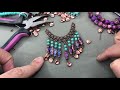 Czech Glass and Gemstone Chandelier Statement Necklace and Earring Tutorial!!