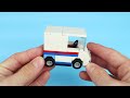 EASY LEGO Postal Mail Truck How to Build Tutorial
