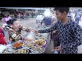 Under $1 ! Fast Serving More Than 30 Khmer Dinners |  Cambodian Street Food in Siem Reap